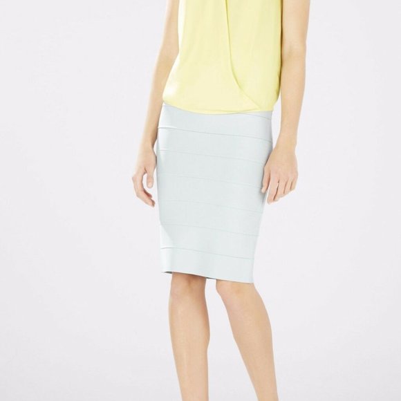 Cristine Wrap-Front Halter Top in Canary (XS) - Picture 3 of 5